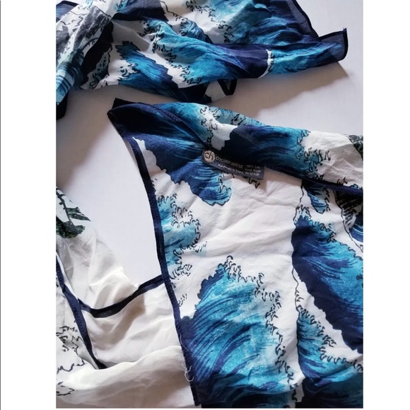 Cocoon House 100% Silk Hand Painted Scarf - Picture 2 of 3